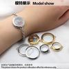 10pcs Gold/Sliver Color Floating Charms Living Memory Locket Medallion Stainless Steel Jewelry Women Bracelet Making Accessories