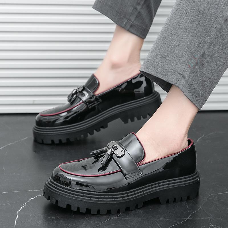 

Мужская повседневная обувь из натуральной кожи, мягкие мокасины, мужские туфли на плоской подошве, модные брендовые мужские лоферы, дышащая обувь для вождения 46