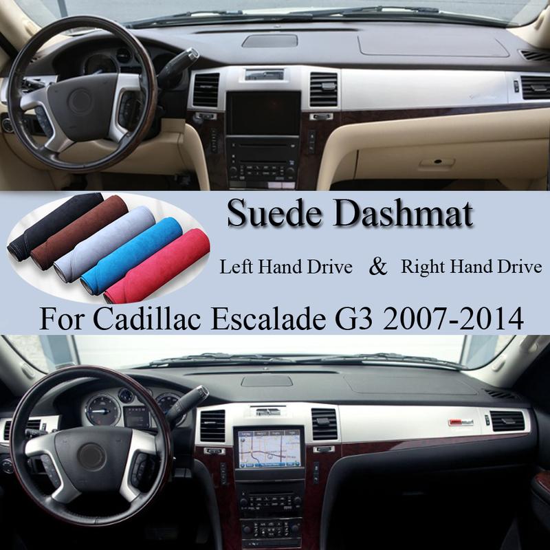 For Cadillac Escalade G3 C11 2007 2008 2009 2010-2014 Suede Leather Dashmat Dash Mat Cover Dashboard Pad Carpet Car Accessory