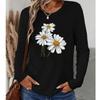 2025 Autumn & Winter Women's New Casual Crew Neck Long Sleeve Top 3D Flower Pattern