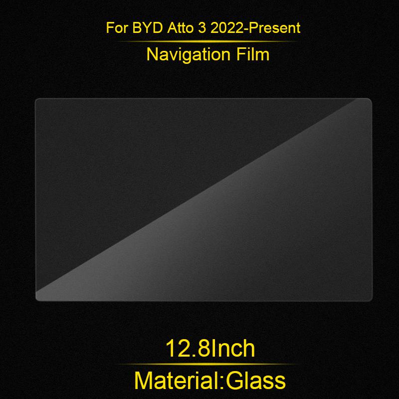 Car Tempered Glass Film For Byd Atto 3 2022 2023 Center Control Touchscreen Navigation Screen Protector Accessories