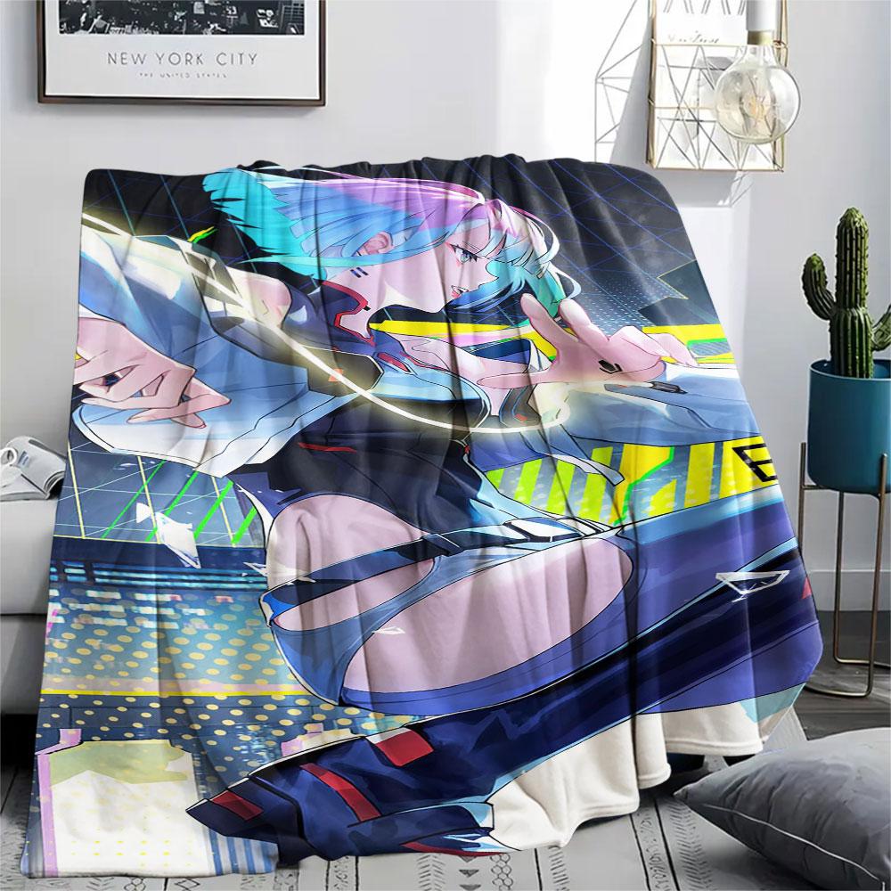 1PC Lucyna Kushinada Patterned Flannel Blanket Suitable For All Seasons for Home Decor Warmth and Comfort Gifts Holiday Present