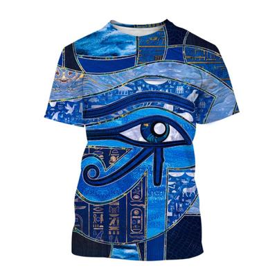 Letní pánské tričko Starověký Egypt Trička s 3D tiskem Streetwear Pánská móda Harajuku Neformální Trička s výstřihem do O Oblečení