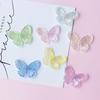 Colorful Butterfly Accessories, Hair Accessories, Perforated Shoes, Cream Glue DIY Material