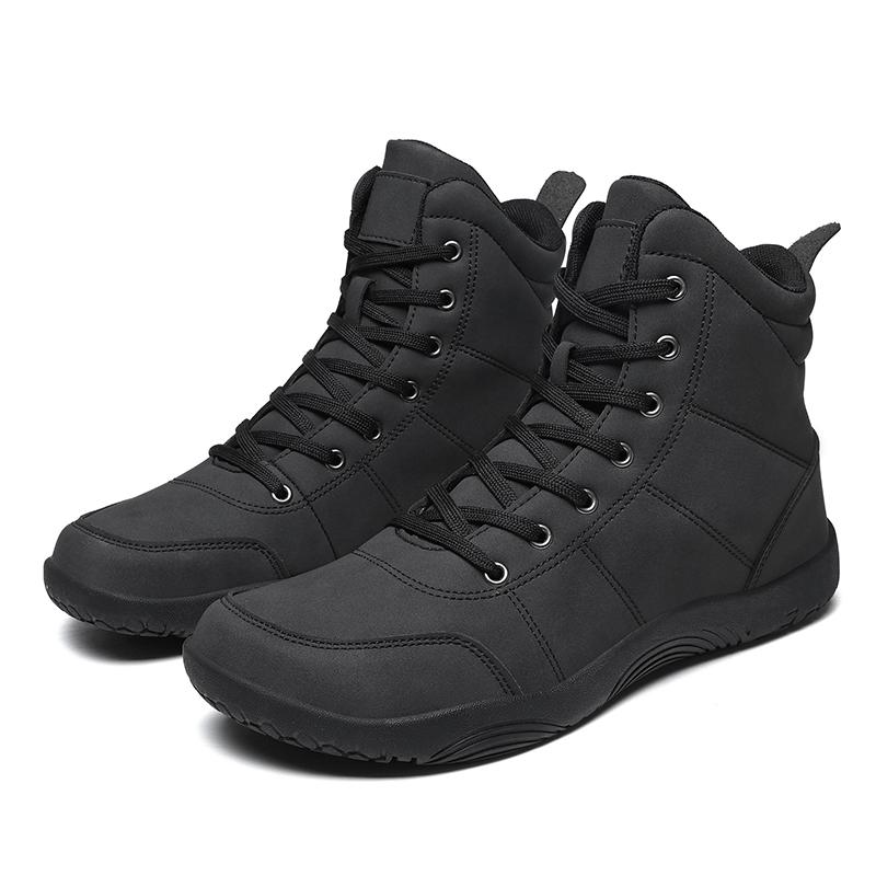 

TUINANLE Barefoot Shoes Hiking Boots Outdoor High-top Boots Anti-Slip Male Sneakers Trekking Shoes for Men 42 чорний