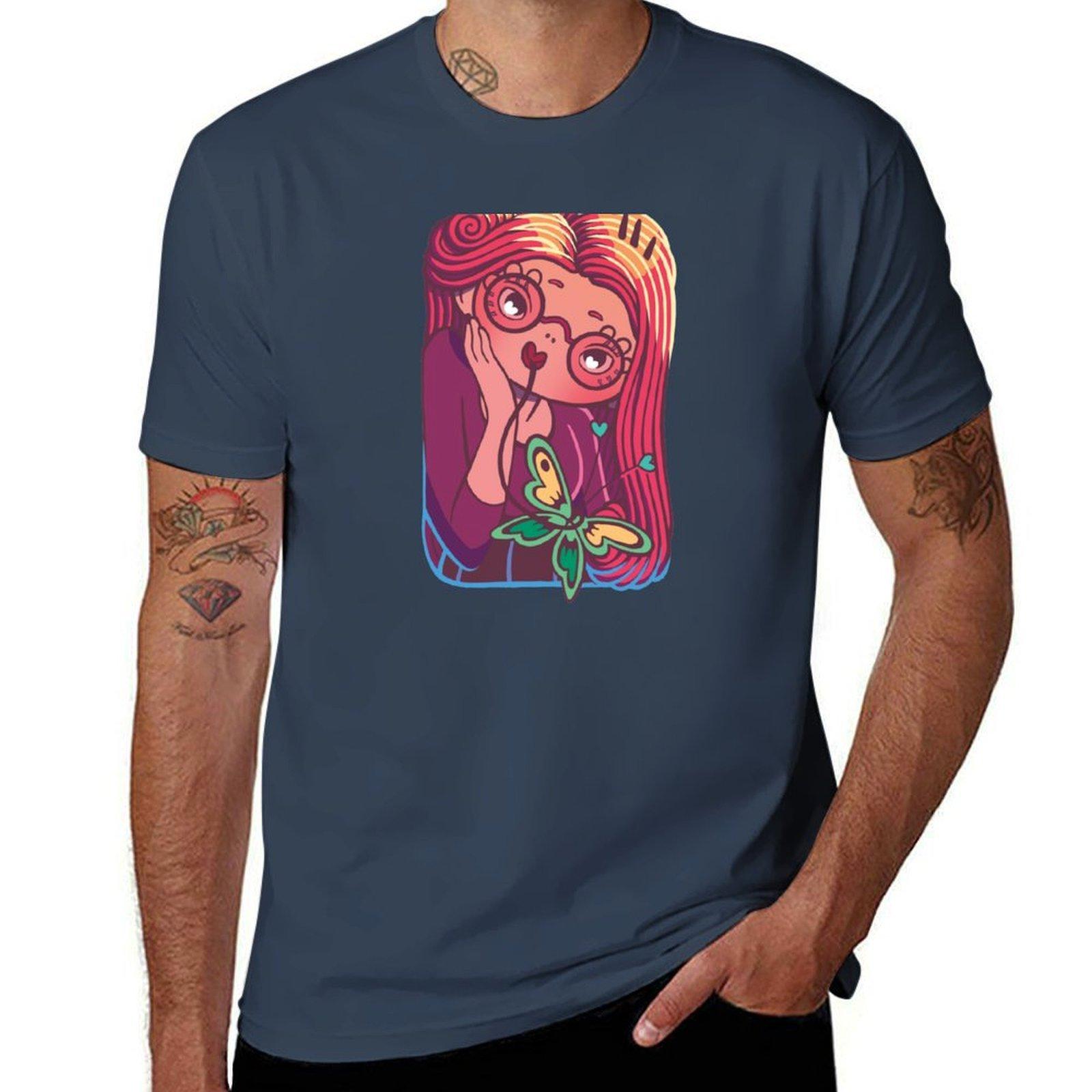 The Butterfly Tshirt Relaxed Casual Short Sleeve Tee S