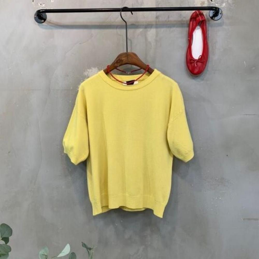 C S In The Room Women baSiC Round neCk Short Sleeve Knit 5Color
