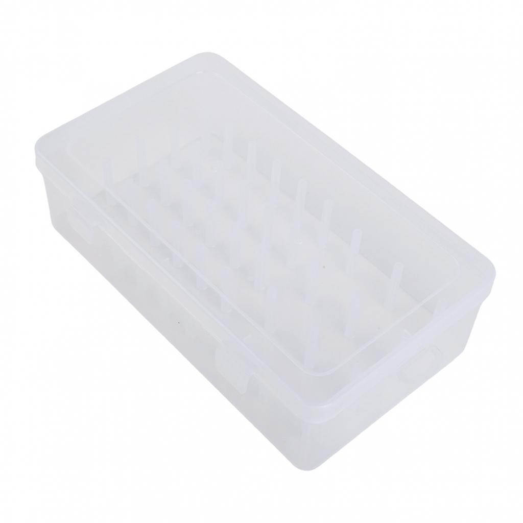 Clear Plastic Spool Art Compartment Convenient Bobbin