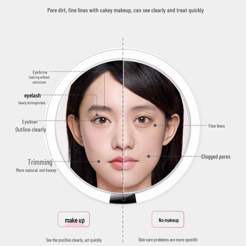 AMIRO LED HD Smart Makeup Mirror CN plug (adapter included)