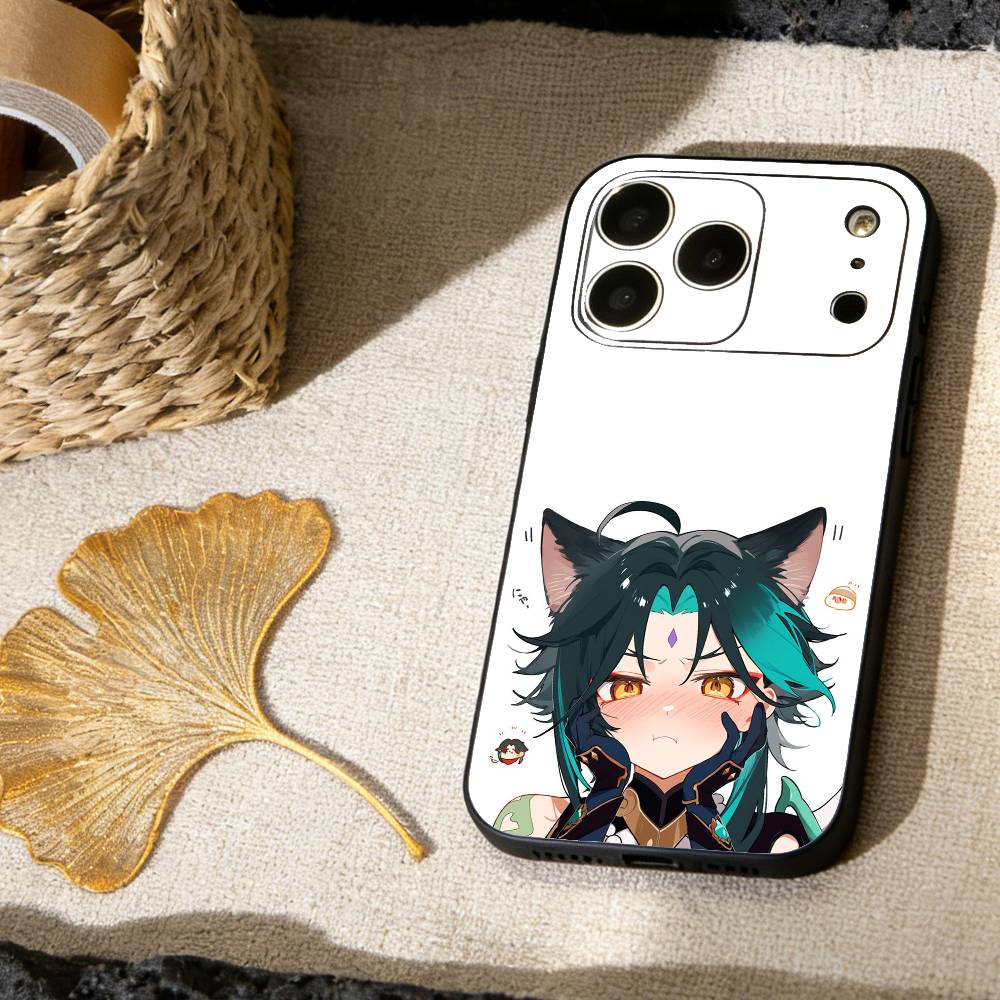 

A-Alatus Chibi Cute Phone Case Silicone Soft For IPhone 17 16 15 14 13 12 11 X XR Plus Pro Max Plus iPhone12PRO