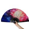 Skládací ventilátor Robustní vějířová kost s vynikajícím vzorem Jasná barva zářící ve tmě Festivalové představení pro párty