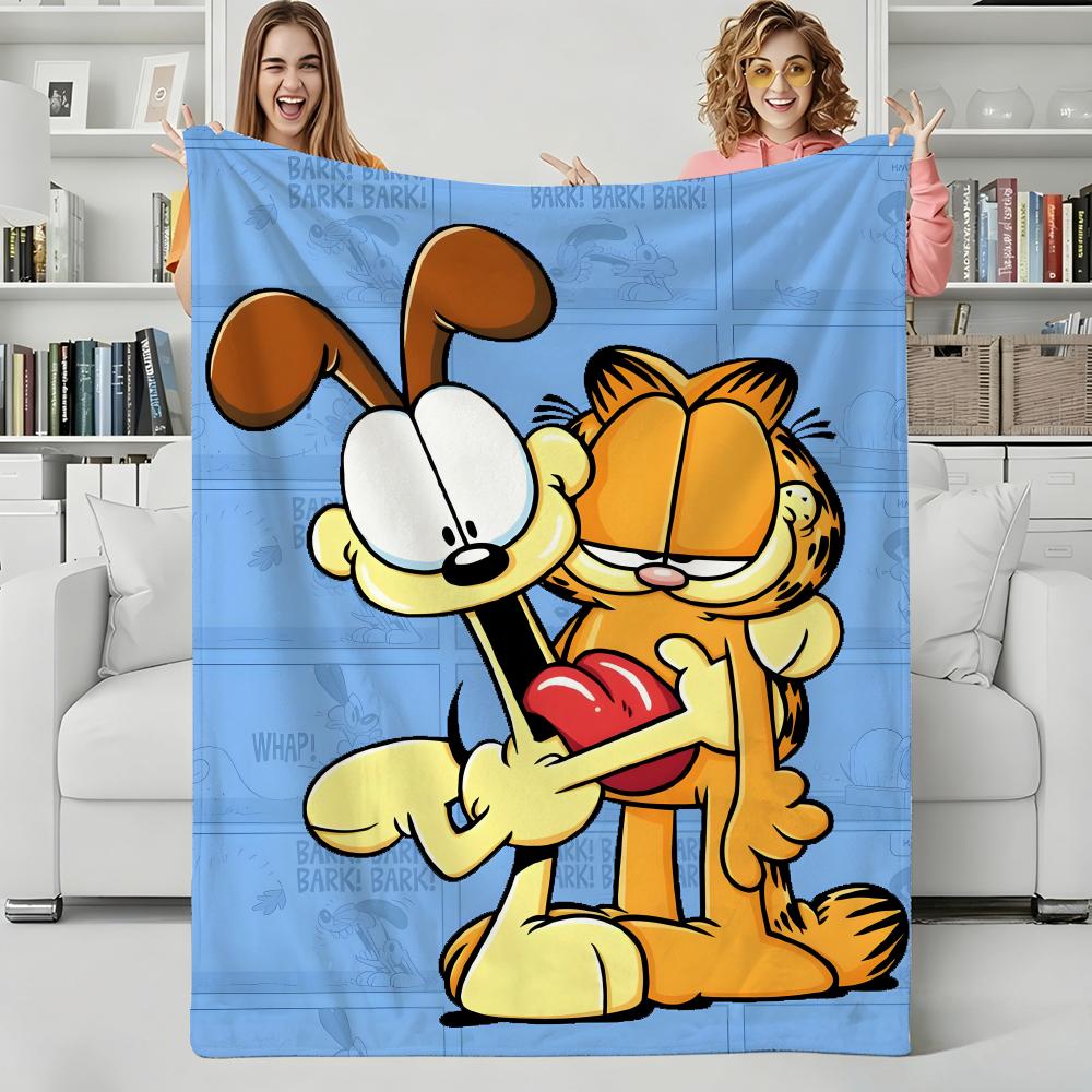 Cartoon Chubby Cute Cat Throw Flannel Blanket Perfect for Sofa Office Bed Travel Sleep Read Relax Camping Four Season Use