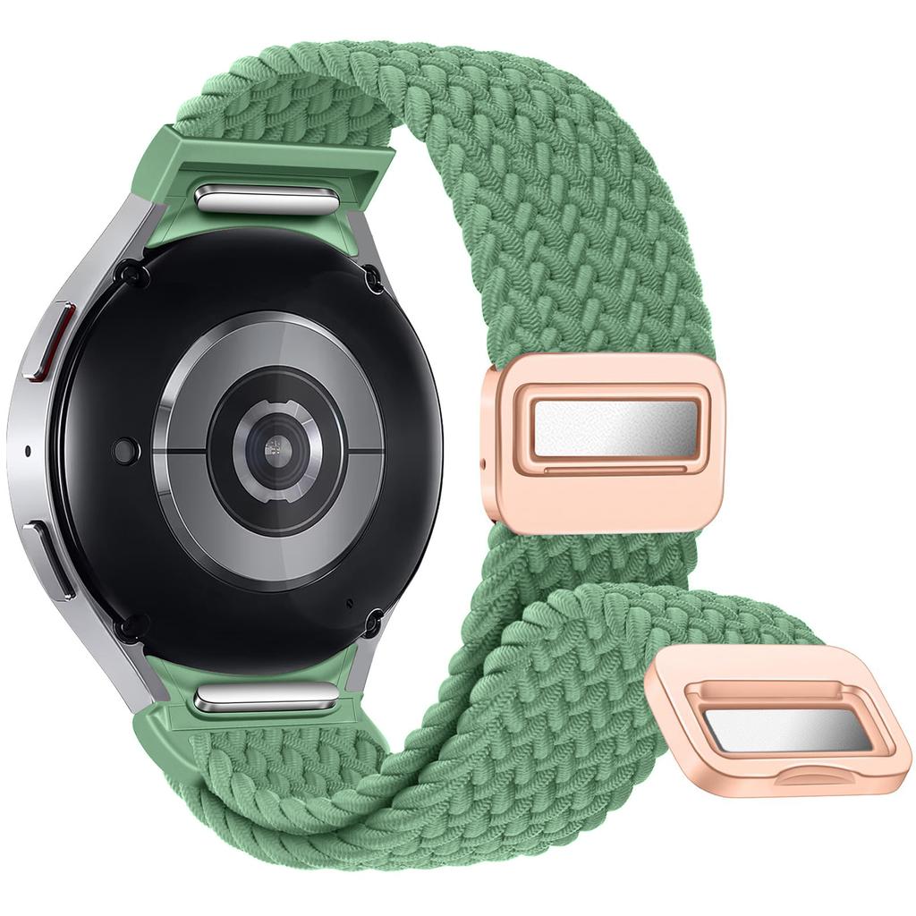 No Gaps Braided Band For Samsung Galaxy Watch 7 6 5 4 Classic 47mm 44mm 40mm/5 Pro Magnetic Bracelet Correa Galaxy Watch6 Strap