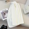 Women's High-End Street-Style White Suit Jacket - Spring/Autumn 2026 Temperament Goddess Casual Style