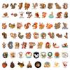 60 Cartoon Squirrel Graffiti Stickers - Cute Animal Decor for Phone, Guitar, Suitcase