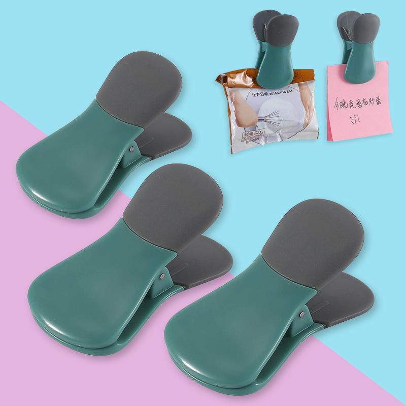 Kitchen Magnet Clip Multifunctional Refrigerator Blackboard Plastic Clip Non-Slip Food Sealing Clipmessage Magnet Magnet Tools