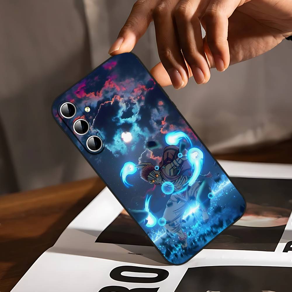 

D-Demon Akaza S-Slayer Phone Case For Samsung Galaxy S24/S25/S22/S30/Note20/Lite/Ultra/5G/Plus/FE Soft Black S24