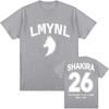 SHAKIRA Las Mujeres Ya No Lloran Tričko Krátký Rukáv Bavlna Unisex Streetwear Trička Kulatý Výstřih Módní Pánská/Dámská Trička Tričko s Potiskem