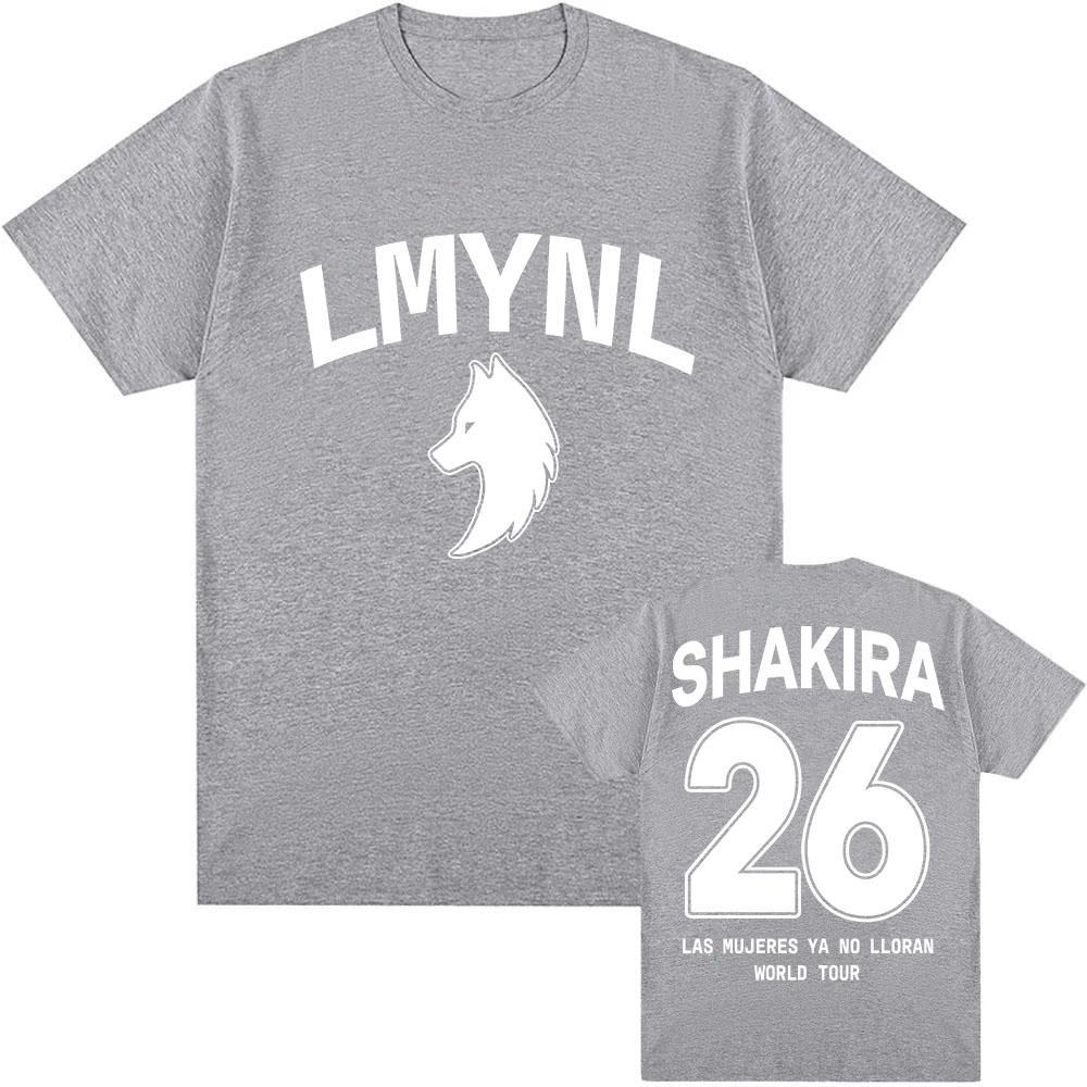 SHAKIRA Las Mujeres Ya No Lloran Tričko Krátký Rukáv Bavlna Unisex Streetwear Trička Kulatý Výstřih Módní Pánská/Dámská Trička Tričko s Potiskem