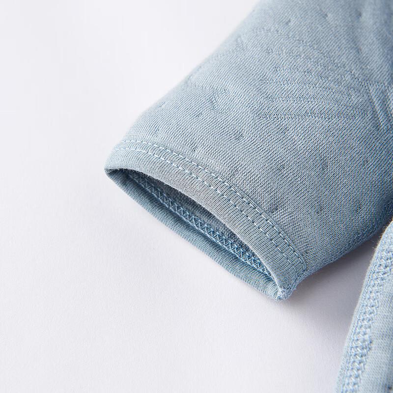 TONGTAI Newborn Jacquard Cotton Side-Opening Bodysuit