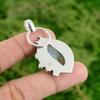 Daughters Day Deal 925 Silver Natural Solar Moss Agate Bezel New Pendant Jewelry