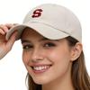 Unisex Embroidered Letter Duckbill Cap for Spring/Autumn, Casual Outdoor Fashion Baseball Hat