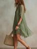 Set Vestito da Spiaggia in Chiffon con Scollo a V da Donna Europeo 2 Pezzi 2026