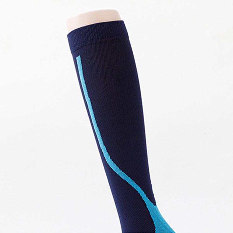 1 Pair Running Graduated Pressure Leg Area Warmers 20-30Mmhg For Running Marathon Cycling Football Varicose Veins Hosiery For Men'S Active Socks