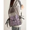 Durable Wear-resistant Nylon Backpack Minimalist Women's Bag College Students Hiking Camping Casual Short