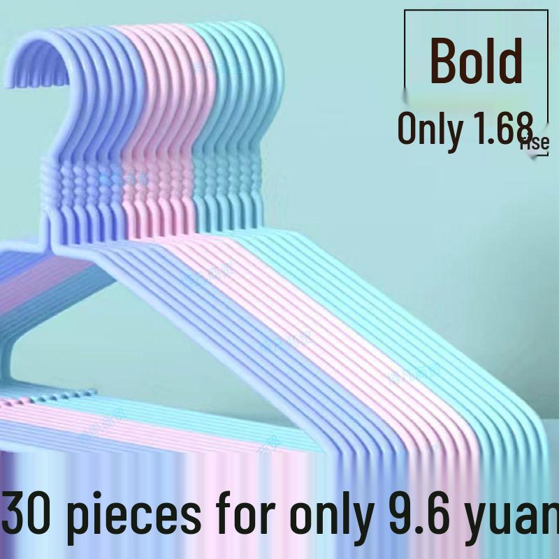 Thick Non-Slip Clothes Hanger with Hook for Adults & Kids 10 pieces