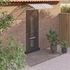VidaXL Door Awning, Solar Canopy with Support, Rain Protection Shelter, Patio Door Entrance Awning, Grey 150x100 153570