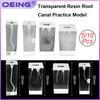 5/10Pcs Dental Resin Root Canal Practice Block Model; Transparent Pulp Root Canal Preparation, Filling, and Restoration Model