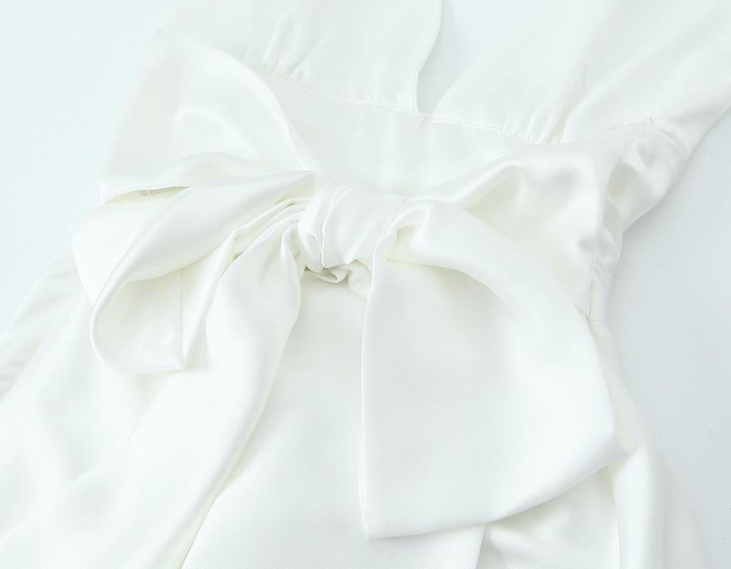 Spring Women's European & American Style Silk Satin Slip Dress