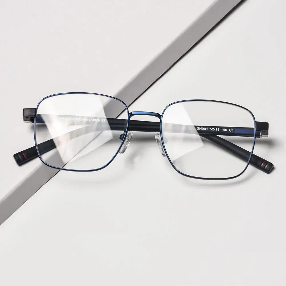 SHINU Blue Light Blocking Progressive Reading Glasses Men Multifocal Lens Small Size 134mm