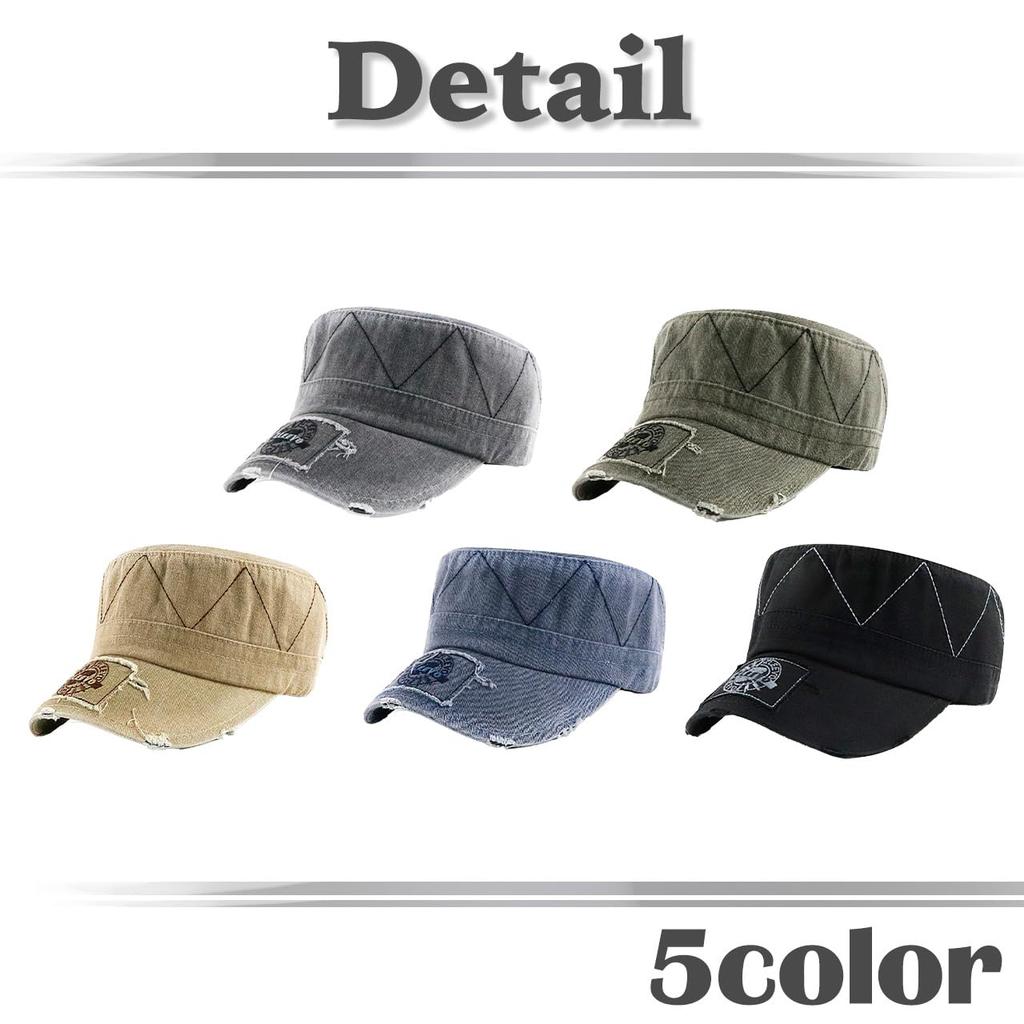 Military marine distressed CZ588 [White Fang] hat, cap, finish, stylish, airsoft, men's, women's, (beige)