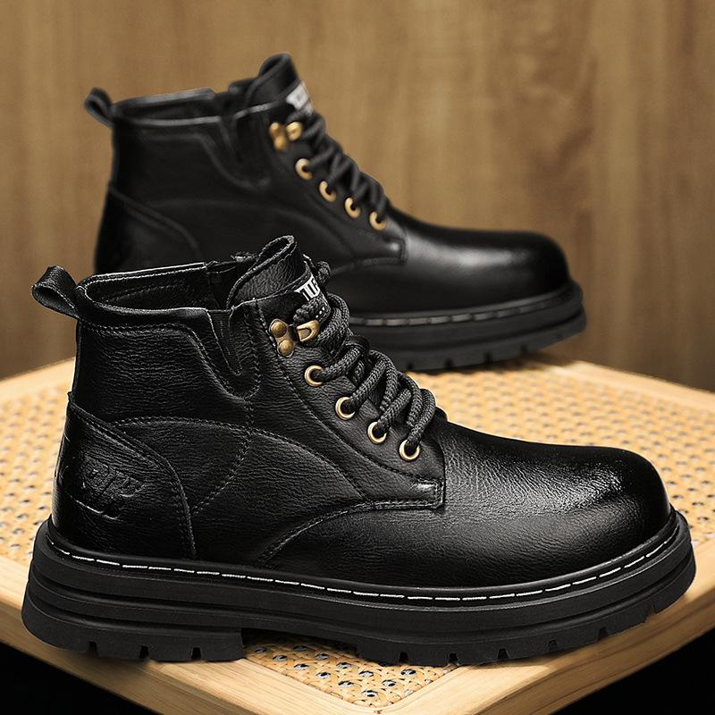 

2024 осень новые мужские ботинки для отдыха на открытом воздухе универсальные пары популярные ботинки Martin 35 чёрный