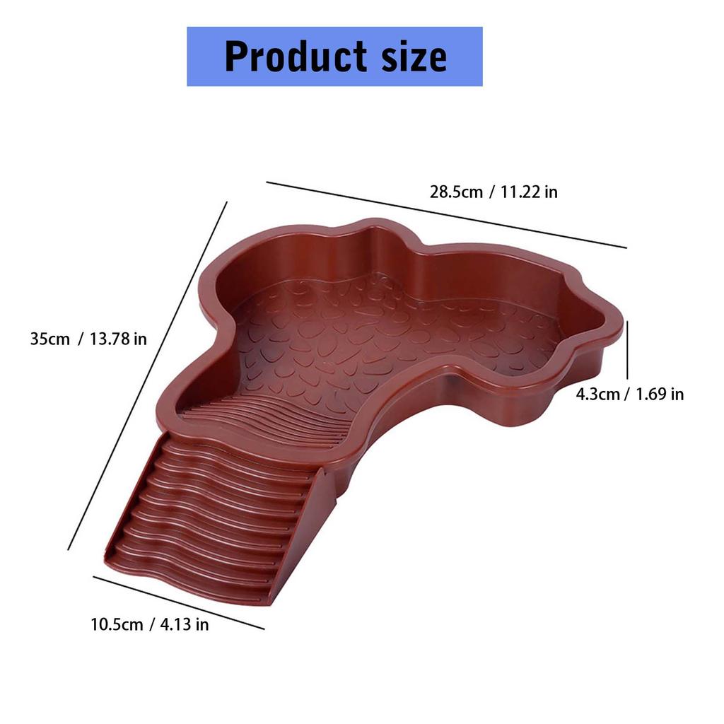 Detachable Reptile Water Bowl For Turtles With Ramp Designing Durability Easy To Assemble for Indoor or Outdoor Use