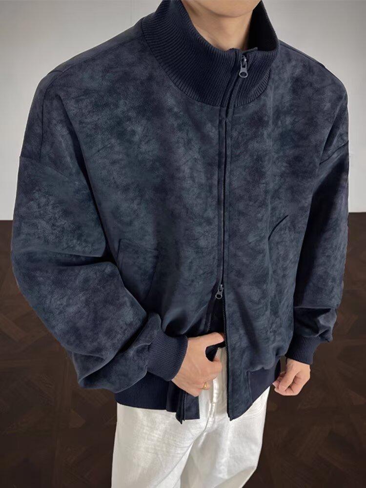 2025 Men's Trendy Loose Baseball Jacket - Spring/Autumn Casual American Fashion for Couples