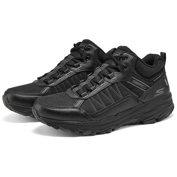 Skechers Go Run Trail Altitude 2.0 Comfortable Simple Durable Mid-Top Running Shoes Men running shoes Black 220759C-BKCC