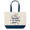 Tote Bag - PLANETEE - Danielle She's Really Good - Blue Background - Cotton - 40x45 Cm