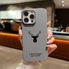 For iPhone 16 Pro Max 15 Pro 14 13 12 11 Case Deer Pattern Solid Color TPU Leather Texture Soft Matte Shockproof Phone Cover