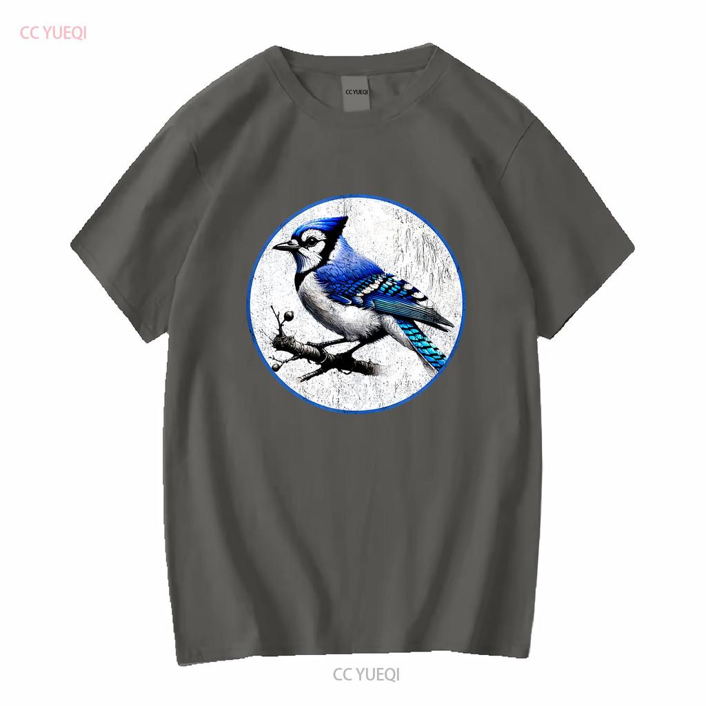 Retro Blue Jay Distressed Design by Bird Fan T Shirt NEW 10 Colors Vintage Washed Graphic Unisex Slightly Designer Clothes