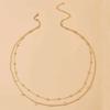 Trend Round Bead Chain Body Chain Personalized Simple Double-layer Fringed Zircon Pendant Waist Chain Female