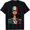 Viva Mexico Mexická dívka Den nezávislosti Unisex 100% Bavlna Tričko Pánská Trička Top