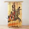 Medieval Deer Hunting Scene Shower Curtain Ladies and Dogs Antique Shower Curtain Animals Retro Vintage Bathroom Curtains Set