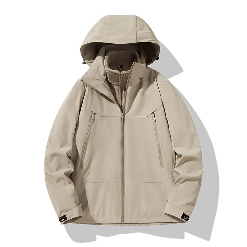 Womens 3-in-1 Waterproof Windproof Outdoor Jacket With Removable Fleece Liner Hiking Camping Travel Winter