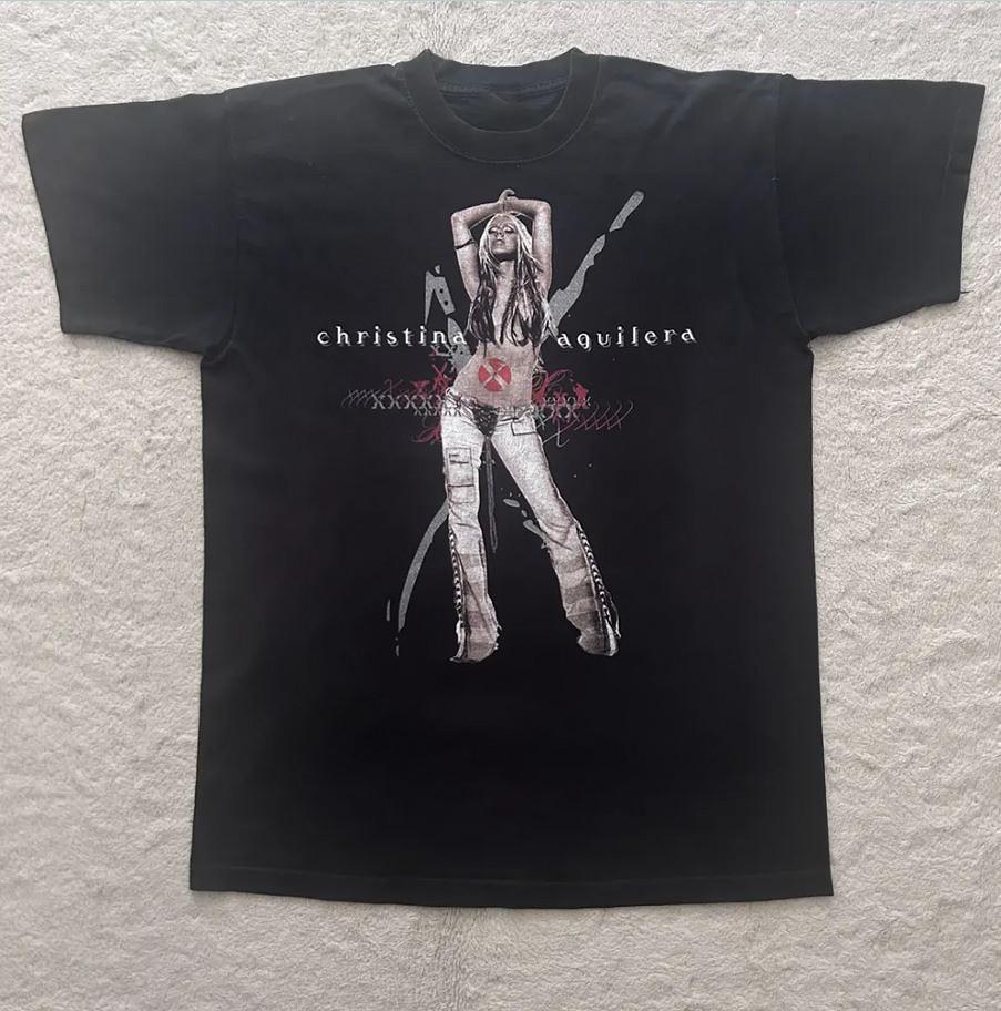 Christina Aguilera Album Tour Short Tee Shirt Men Women All Size Cotton L