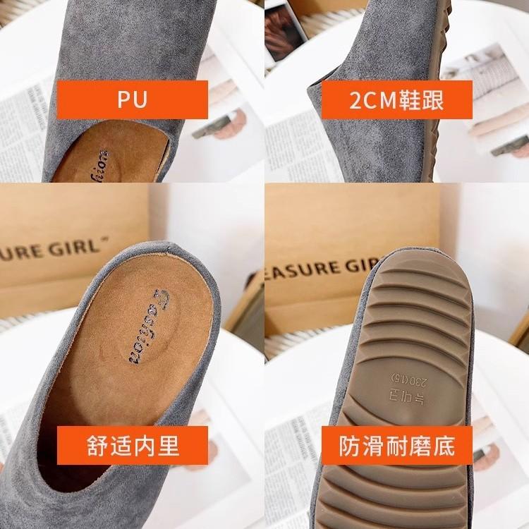Lazy shoes French retro outer wear Boken shoes slippers one pedal versatile casual half drag early spring new bag head drag