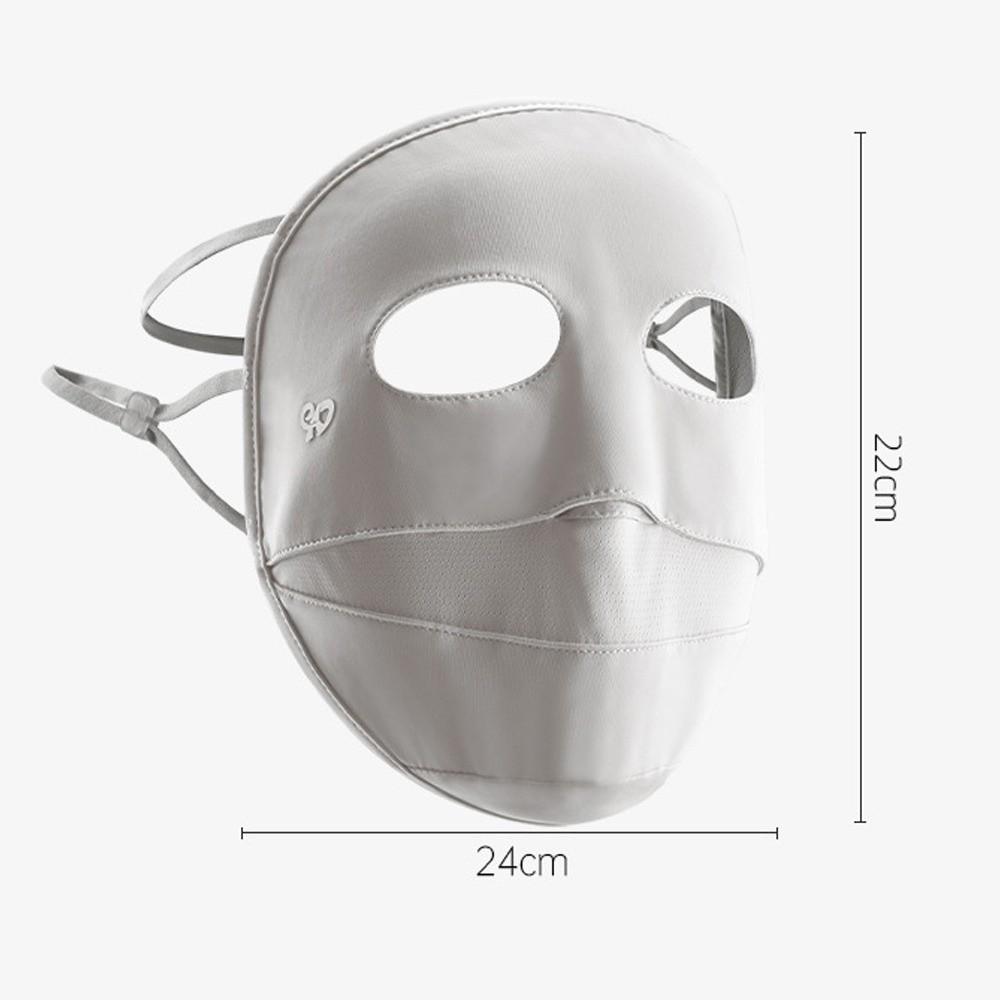 Elastic Ice Silk Mask Breathable Sunscreen Mask Fashion Full Face Mask  Women