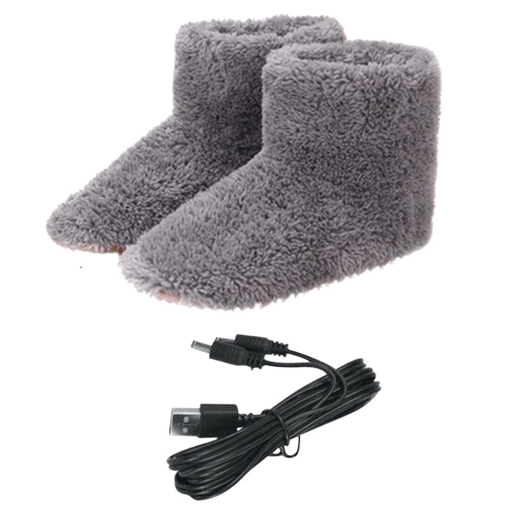 Electric Heating Shoes Washable USB Heated Boots Rechargeable Foot Warmer Pad Mat for Women Men Winter Warmer Boots CN 35-43